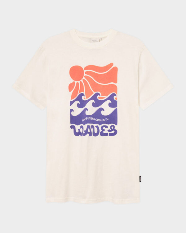 טישרט Stockholm Happy Waves שמנת