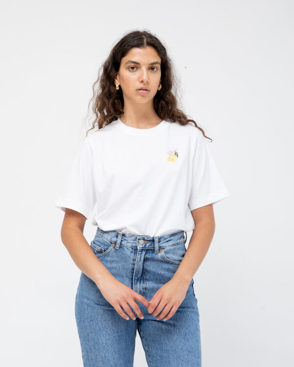 טישרט Vads Lemon Branch לבן