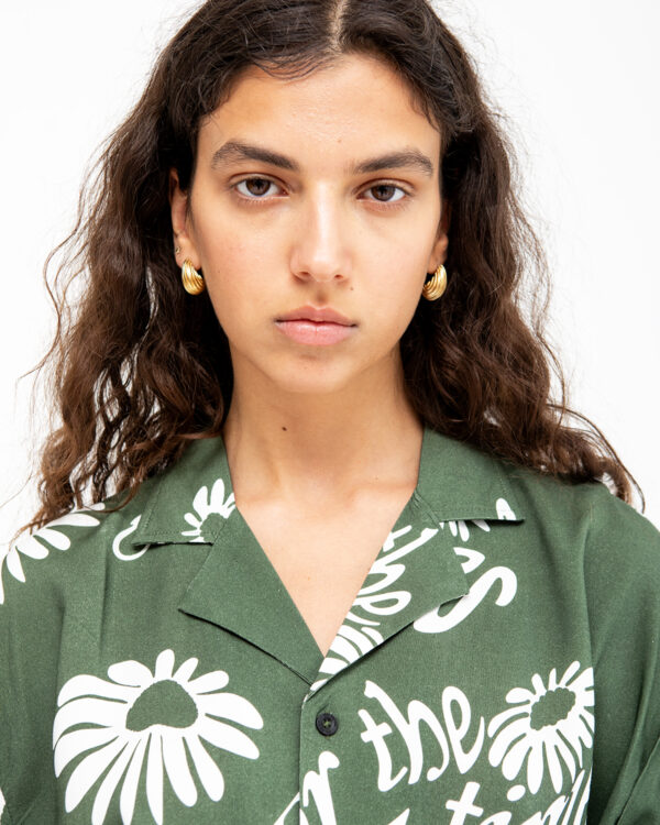 חולצת Madi Flower ירוק
