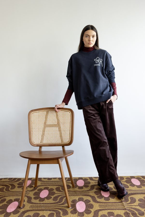 סווטשירט Leon Flower כחול