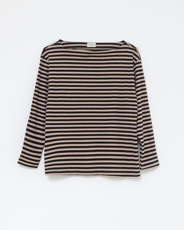 חולצת אסיה פסים בז׳