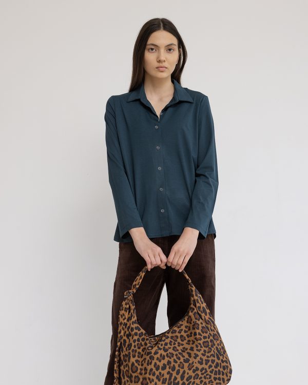 חולצת כפתורים אלונה ירוק