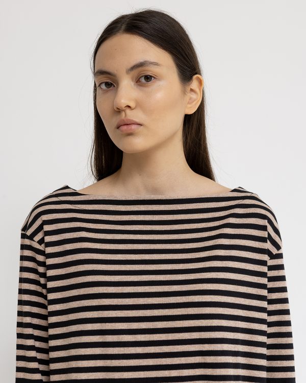 חולצת אסיה פסים בז׳