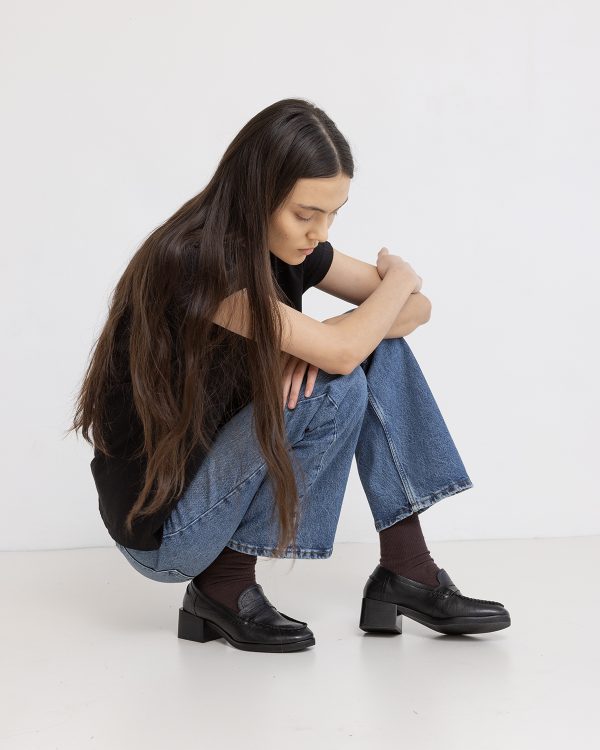 נעלי מוקסין Riri שחור