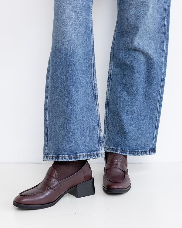 נעלי מוקסין Riri בורדו