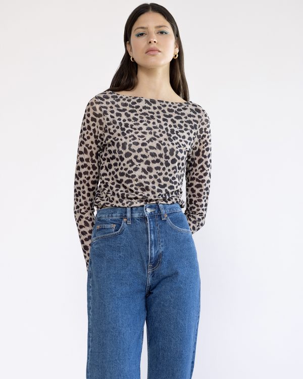 חולצת מש Cheetah פרינט