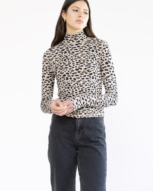 חולצת גולף Cheetah פרינט