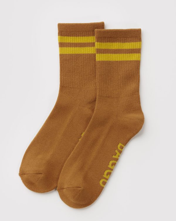 גרביים Ribbed Toffee Stripe
