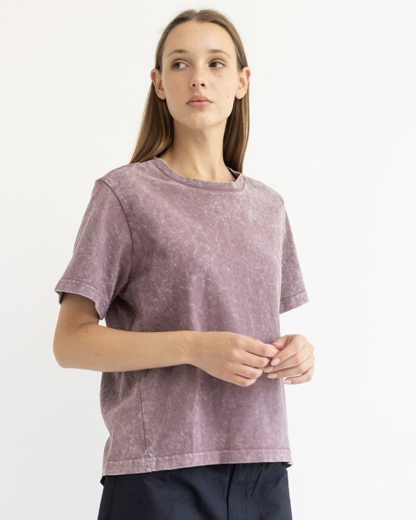 טישרט Talia Aubergine Tie Dye
